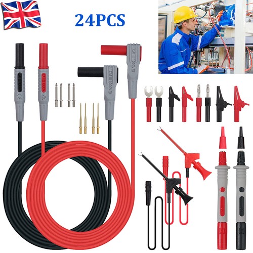 24x multimeter test leads kit - 24x,