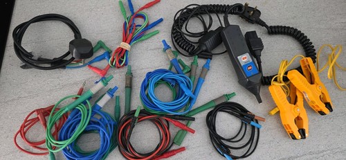 Assorted test leads megger - test,